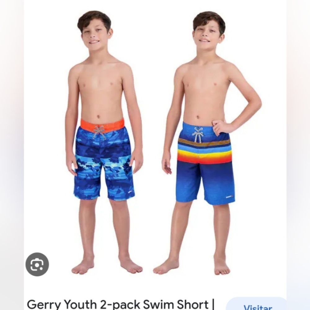 Gerry 2 pack boys trunk size 7/8.